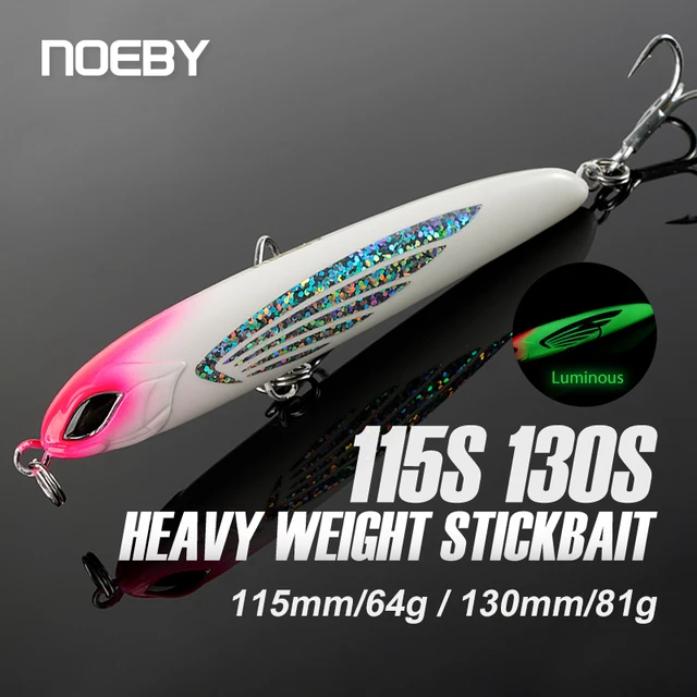 Stickbait Lápiz de Hundimiento - Señuelos de Cebos Duros para Lubina y Atún