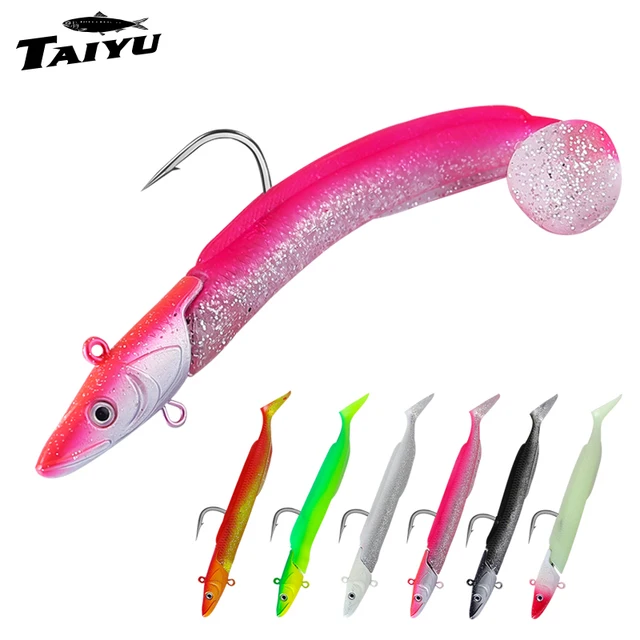 TAIYU Set Señuelos Blandos Luminosos Anguila · Señuelos